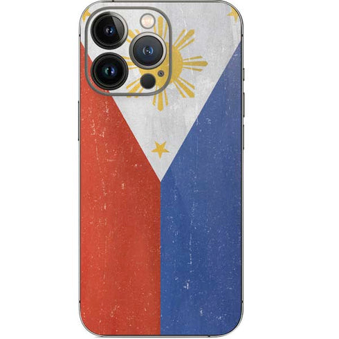 Philippines Flag Distressed iPhone 15 Pro Skin